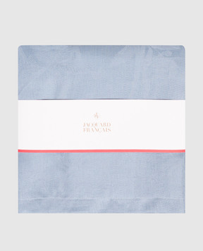 Le Jacquard Fraincais Блакитний ранер Tivoli з льону 31308