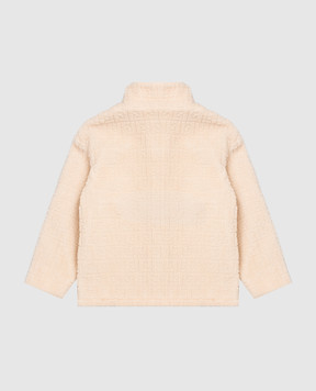 Fendi Дитяча бежева куртка з вовною JUA284AY8J812+