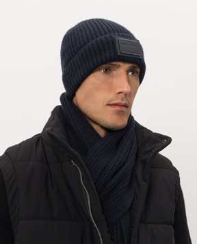 Dolce&Gabbana Синя шапка з кашеміру GX66KTJBW2X