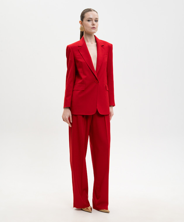 Max Mara Красные брюки MSTBACIO из шерсти MSTBACIO изображение 2