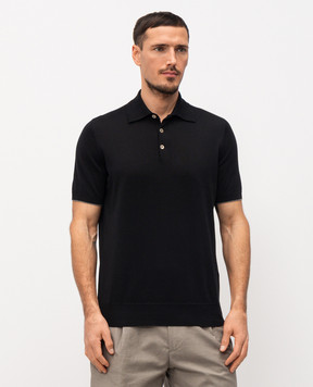 Brunello Cucinelli Черное поло M29800125