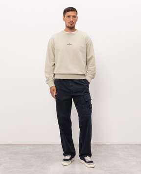 Stone Island Бежевый свитшот с принтом логотипа L2S156100039S0477