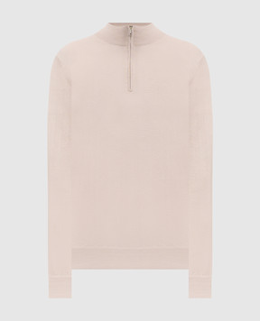 Cashmere&Whiskey Бежевий джемпер з вовни, шовку та кашеміру 477