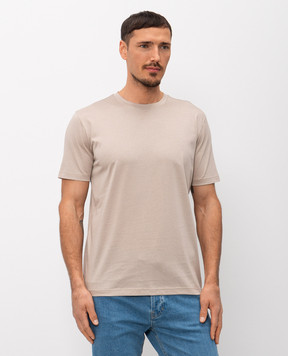 Pini Parma Бежева футболка прямого крою TSHJERTAU