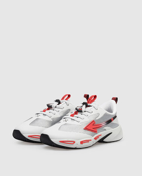 Off-White Детские серые кроссовки For Jumping OBIA013S26FAB001