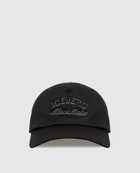 Iceberg Черная кепка с фактурной вышивкой логотипа 71026967