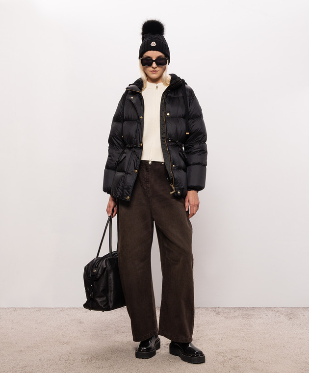 Moncler Чорний пуховик Diaphane L20931A00176597YF зображення 2