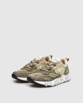 Voile Blanche Комбіновані кросівки кольору хакі CLUB01 0012017465181F31