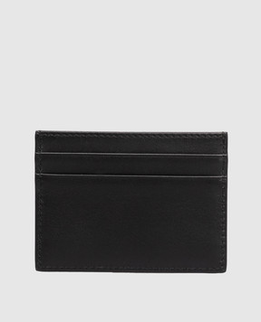 Dolce&Gabbana Черный кожаный картхолдер с монограммой BI0330AK274