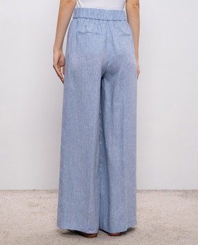 Peserico Блакитні штани з льону P0405202600