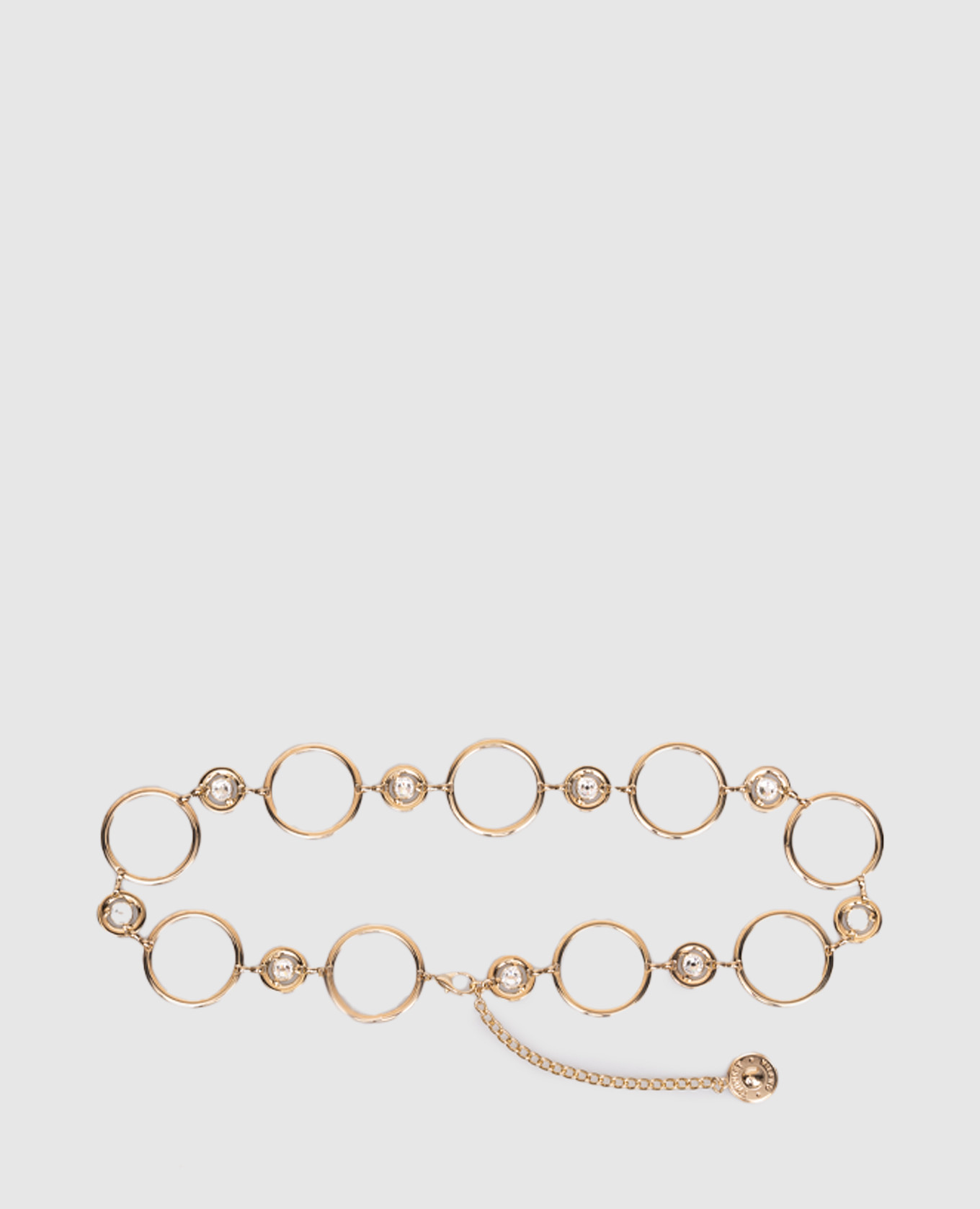 

Золотой пояс с кристаллами, Золотистый, Ремни