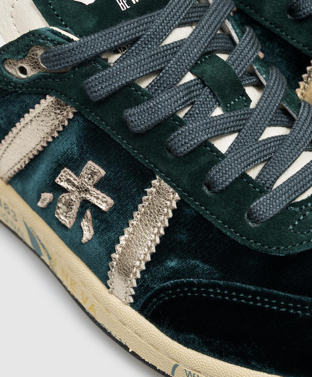 Premiata Зеленые велюровые кроссовки Bonnie BONNIED8581 изображение 5