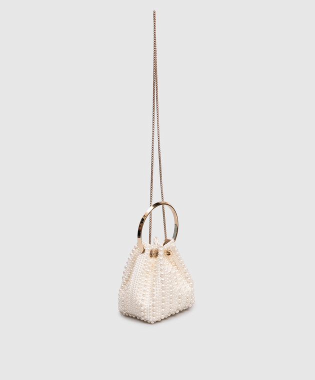 Jimmy Choo Сумка-кисет Bon Bon цвета айвори BONBONFSI изображение 3