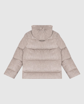 Brunello Cucinelli Детский серый пуховик из шерсти B038PJ335C