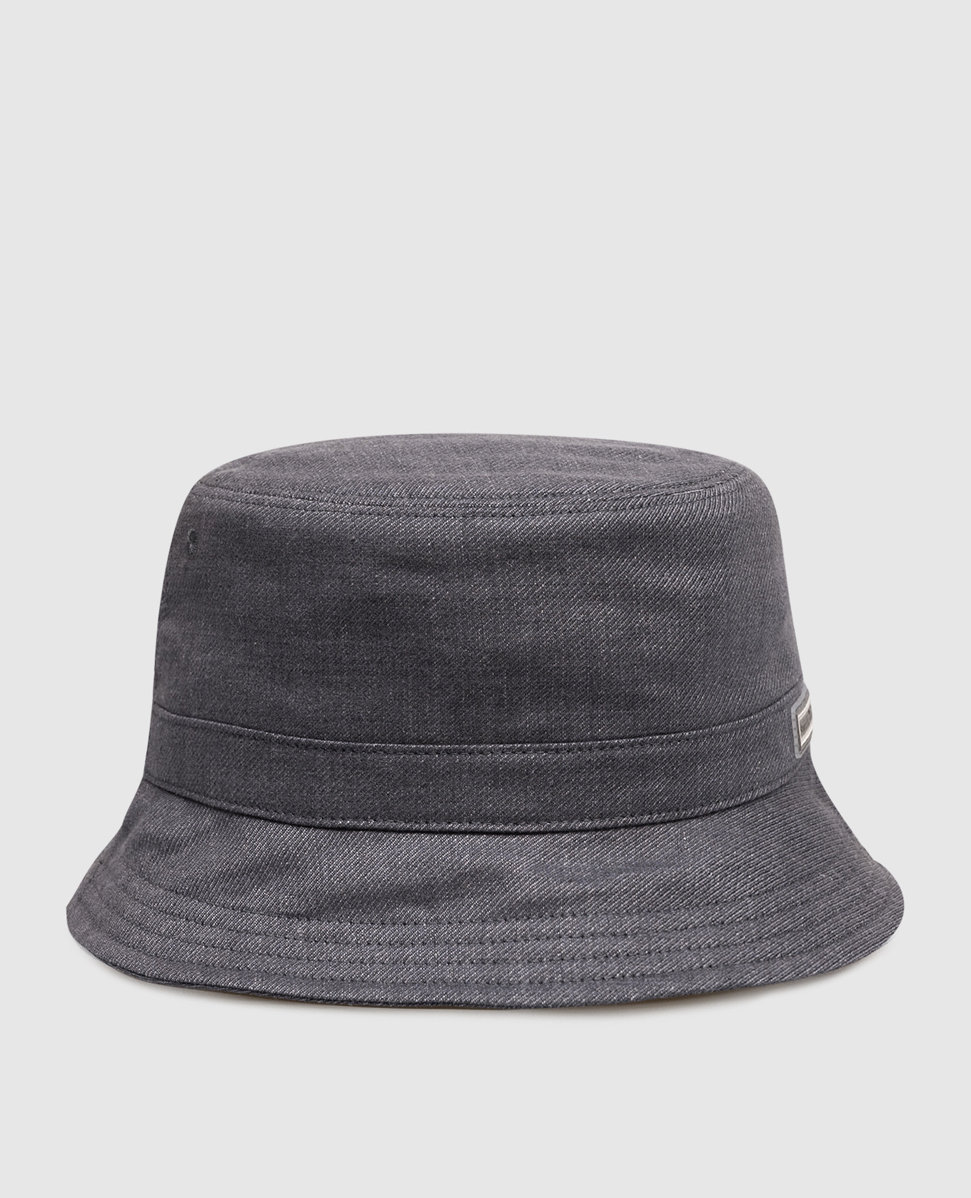 Серая панама с логотипом