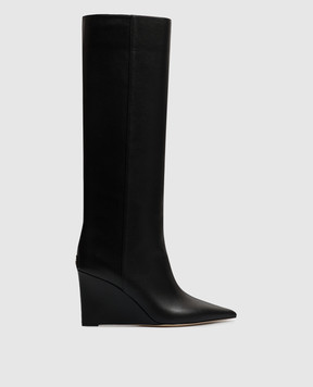 Jimmy Choo Чорні шкіряні чоботи Blake BLAKEKB85SQM