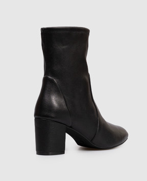 Stuart Weitzman Черные кожаные ботильоны YULIANA S6277