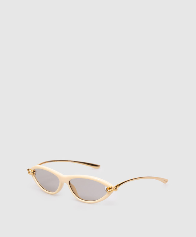 Bottega Veneta Бежевые солнцезащитные очки 821447VBL80 изображение 3