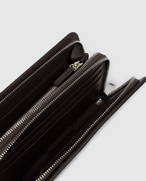 Orciani Коричневий шкіряний гаманець SU0125MIC