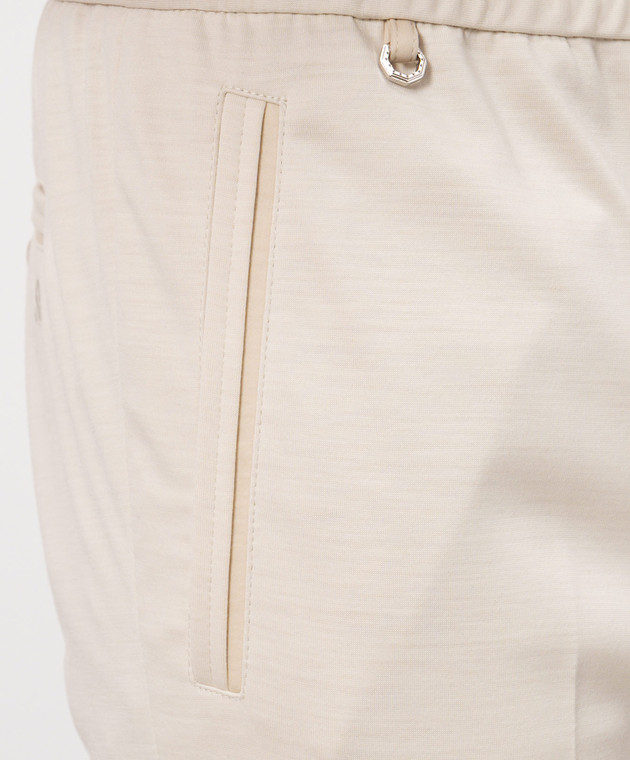 Stefano Ricci Бежевые брюки из шерсти M1T6100160MA0033 изображение 5