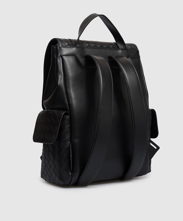 Bottega Veneta Черный кожаный рюкзак Back To School 805971V2HL1 изображение 3
