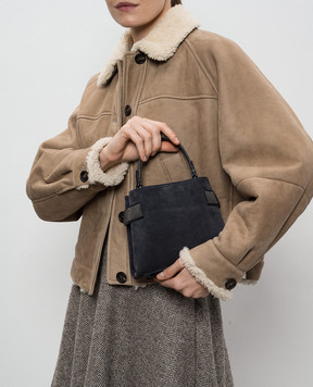 Brunello Cucinelli Синя замшева сумка Essence MBDLD2499P
