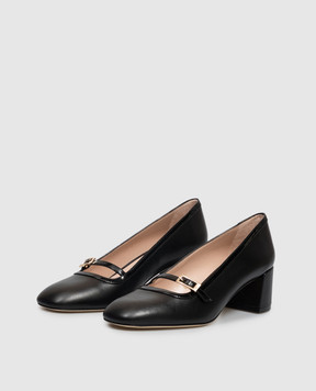 Stuart Weitzman Чорні шкіряні туфлі Georgie SO100