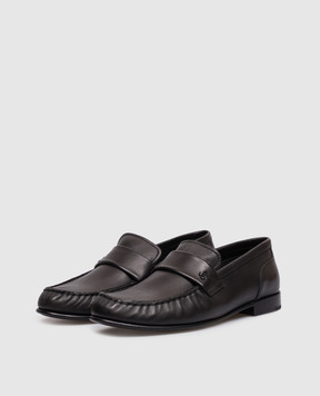 Jimmy Choo Чорні шкіряні лофери Ellis ELLISLOAFERFSLY