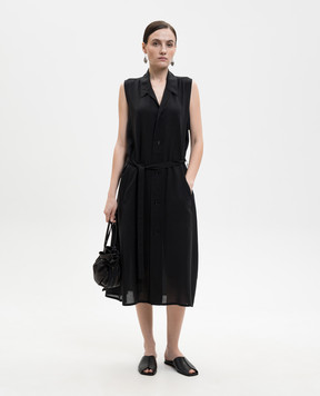 Y`S Yamamoto Чорна сукня-сорочка YKD05200