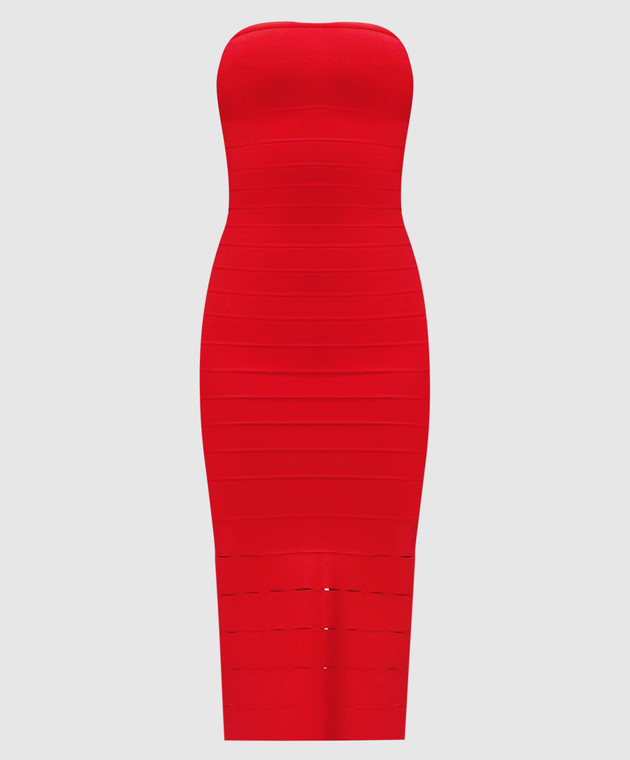 Herve Leger Красное платье Cassidy 46HLS8577228