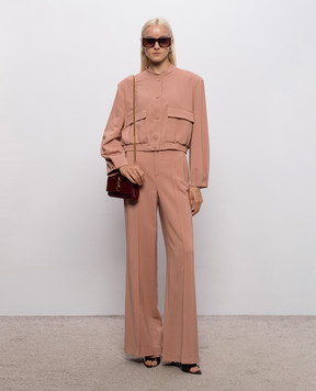 Twinset Розовые брюки с логотипом 262TP268B