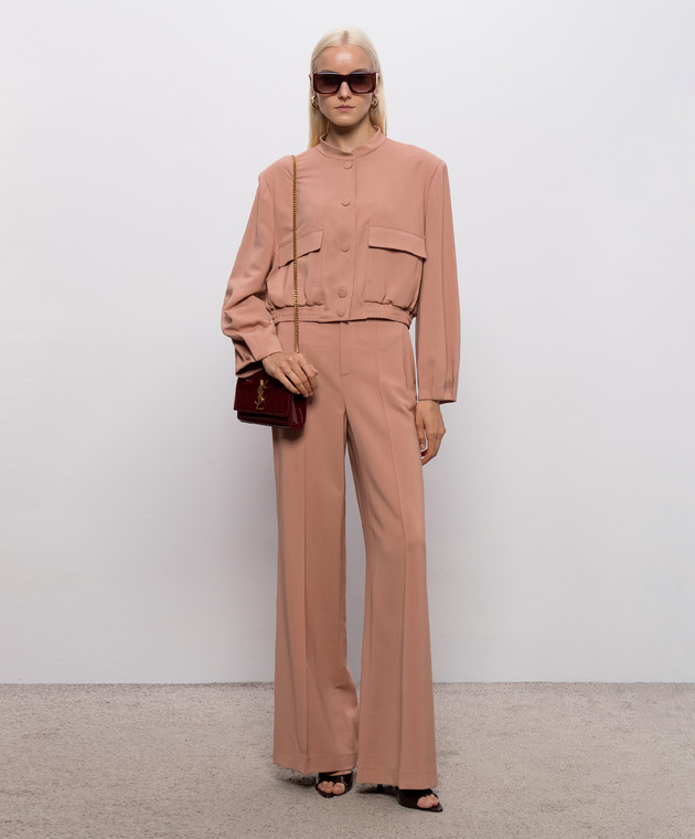 Twinset Розовые брюки с логотипом 262TP268B изображение 2