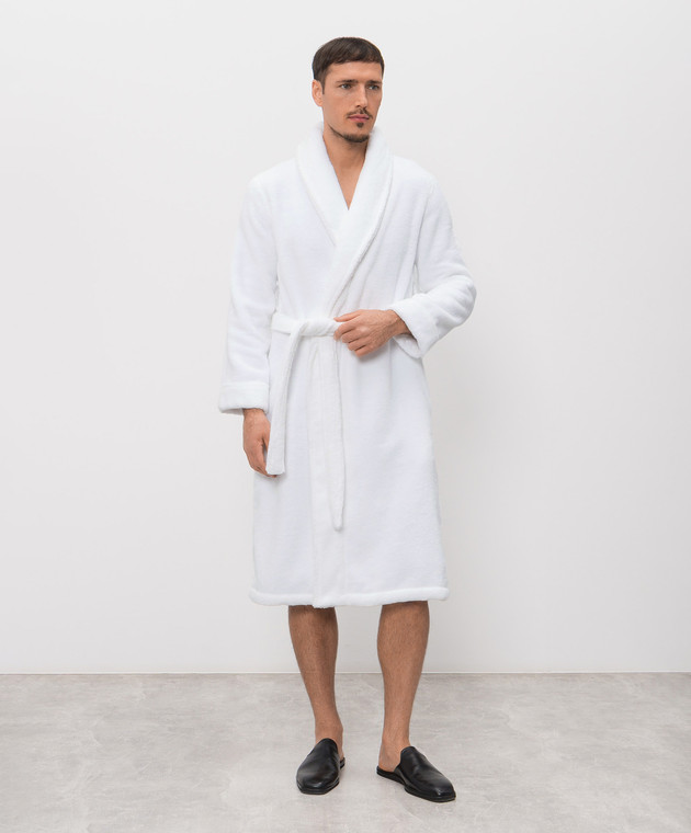 Hamam Белый махровый халат Olympia OLYMPIAORGANICBATHROBE изображение 3