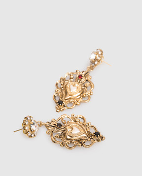 CelesteG Золотые серьги в форме винтажного сердца 2225