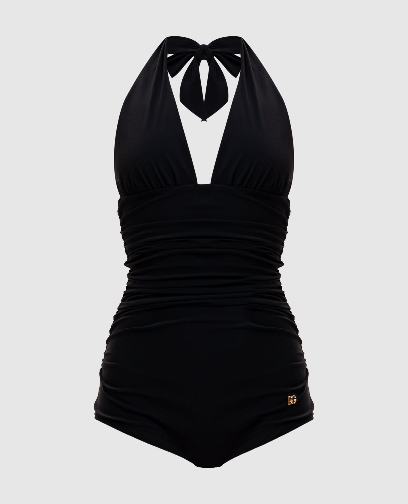 Черный купальник с логотипом