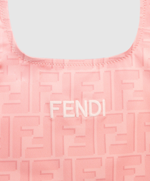 Fendi Дитячий рожевий купальник в принт монограми JFM046AY8I зображення 3