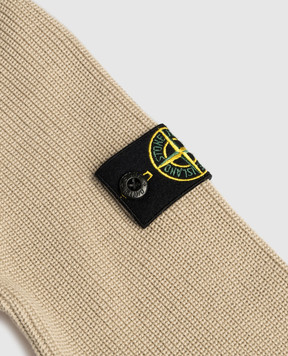 Stone Island Дитячий бежевий джемпер з патчем логотипом L1S165100004S00D868