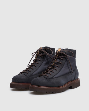 Brunello Cucinelli Чорні комбіновані черевики Urban Outdoor MZUANRW668