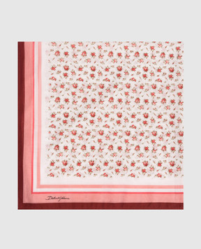 Dolce&Gabbana Біле парео в квітковий принт O4A05JON0DO