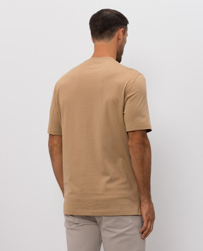 Brunello Cucinelli Коричнева футболка з емблемою M0B138440