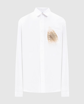 Vetements Біла сорочка з принтом ME76SH045Wm