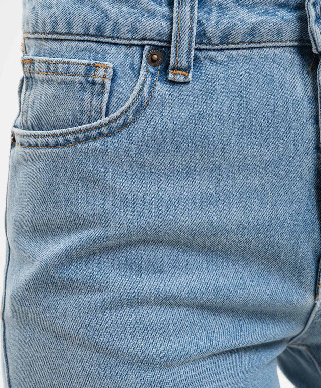 Solotre Голубые джинсы с логотип патч M1AB0136 изображение 5