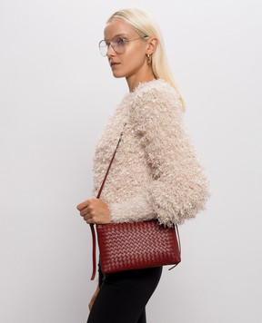 Bottega Veneta Бордовая кожаная сумка Piccolo 876625V0HW0