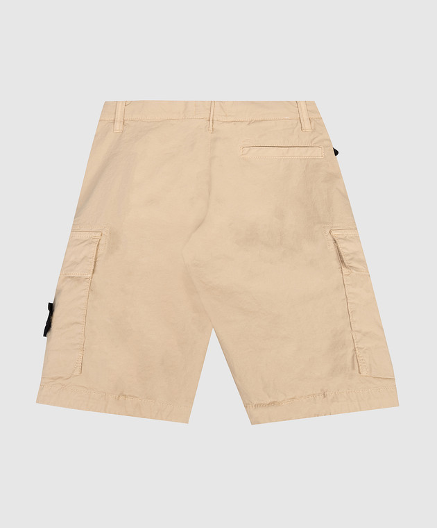 Stone Island Дитячі бежеві шорти карго L1S16L100002S000168 зображення 2