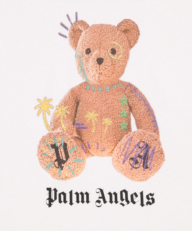 Palm Angels Дитяча рожева футболка з брендовим принтом F6PAJGTH079 зображення 3