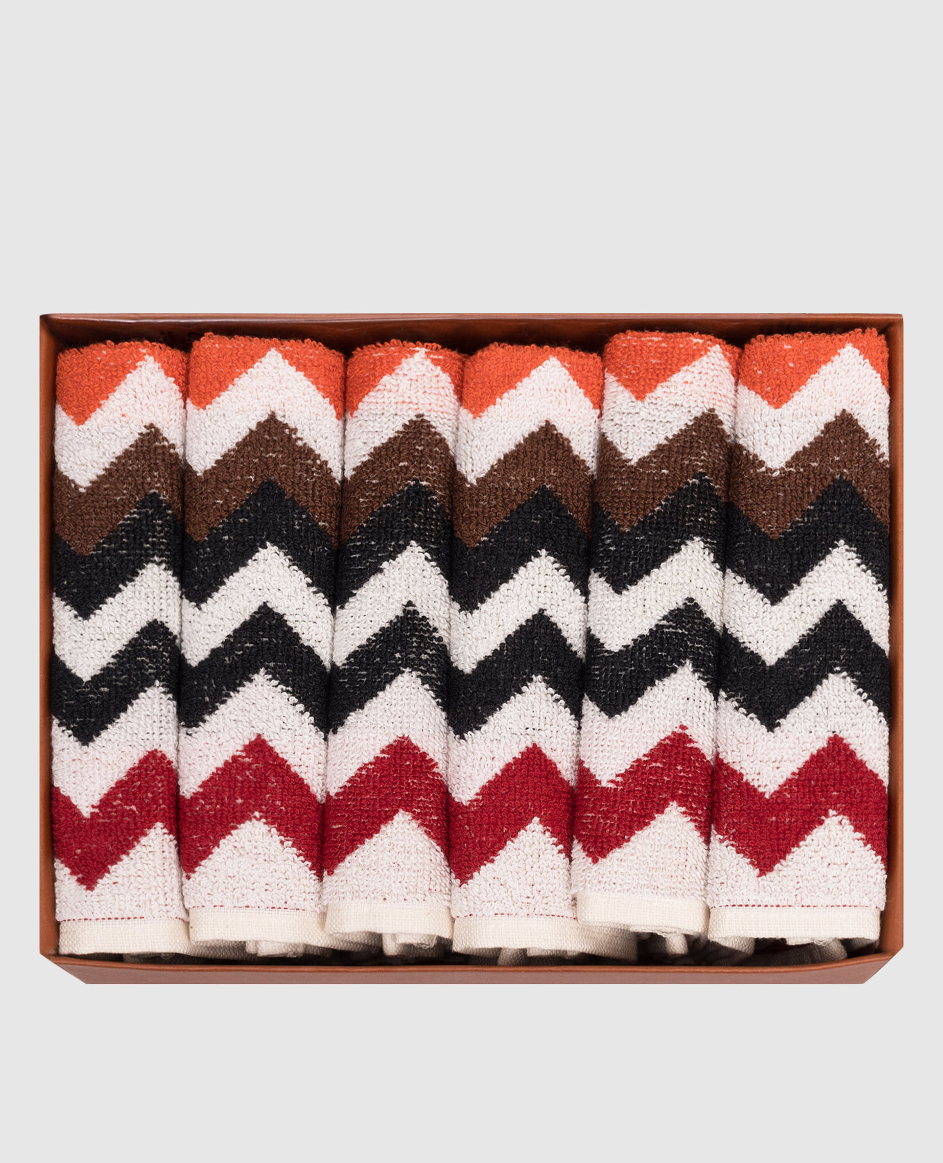 Набор махровых полотенец для лица Best с узором 6 шт