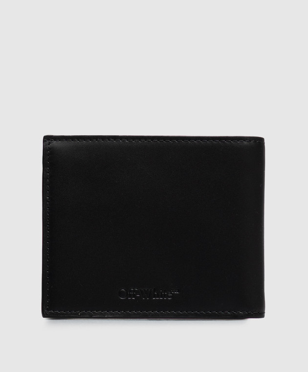 Off-White Чорне шкіряне портмоне Goofy OWMNC04F26LT01 зображення 2