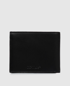 Off-White Черный кожаный портмоне Goofy OWMNC04F26LT01