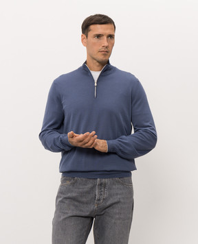Brunello Cucinelli Синій джемпер M2400124