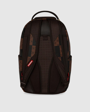 Sprayground Детский коричневый рюкзак THAT BIG CHECK SHARK 910B6263NSZ